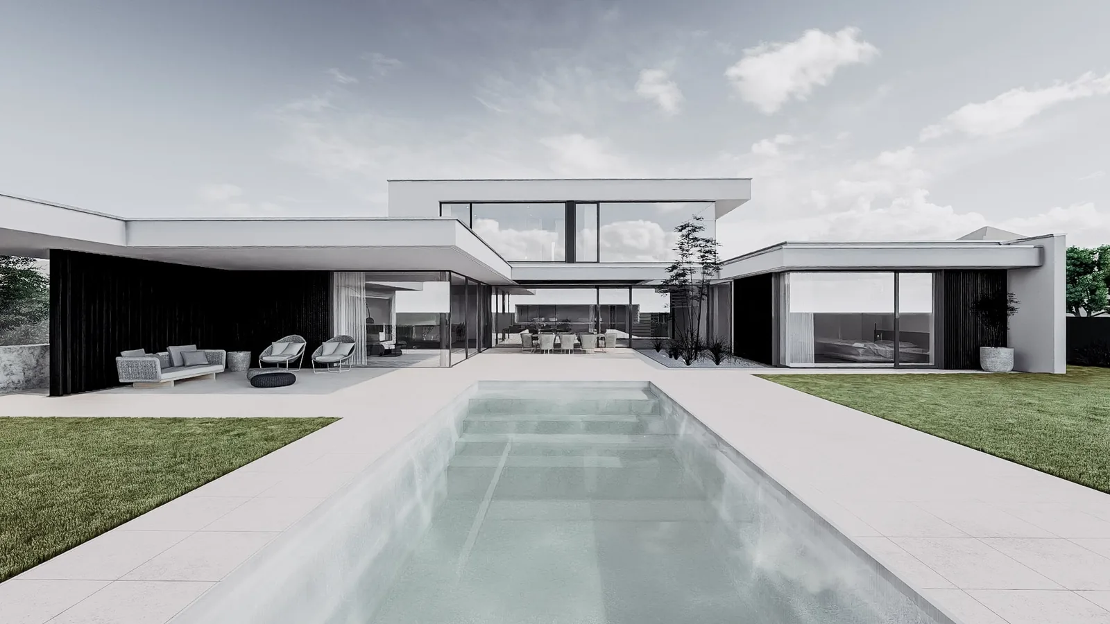Modernes Einfamilienhaus von c'est ca architektur